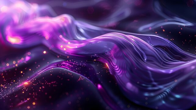 Abstract Purple Wave Wallpaper in Dreamlike Scene
