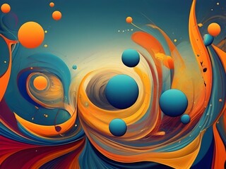 Obraz premium abstract background with vibrant colors