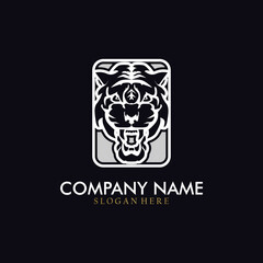 Tiger vector logo icon illustration.