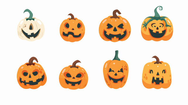 Pumpkin Cartoon Vector 