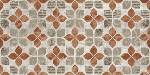 seamless pattern mosaic background with stone marble texture