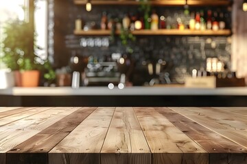 Bar Table and Background in Organic Texture Style