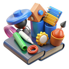 School and education icons element set. Minimal education concept. back to school.