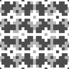 Seamless pattern. Figures, squares, rectangles image. Tribe motif. Ancient backdrop. Shapes ornament. Ethnic embroidery background. Tribal wallpaper. Digital paper, web design, textile print. Vector