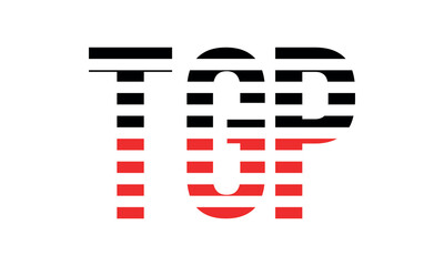 TGP three initial letter iconic line negative space minimal logo design vector template. monogram, abstract, wordmark, business, typography, minimalist, brand, company, flat, modern, unique, simple