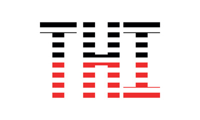 THI three initial letter iconic line negative space minimal logo design vector template. monogram, abstract, wordmark, business, typography, minimalist, brand, company, flat, modern, unique, simple