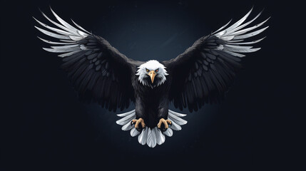 High quality illustration of a  eagle for logo