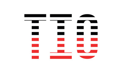 TIO three initial letter iconic line negative space minimal logo design vector template. monogram, abstract, wordmark, business, typography, minimalist, brand, company, flat, modern, unique, simple