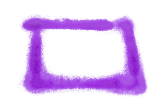 purple frame isolated on transparent background