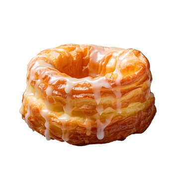 A cronut isolated on transparent background, png