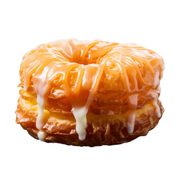 A cronut isolated on transparent background, png
