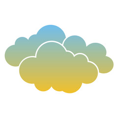 Cloud Flat Gradient Style