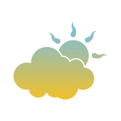 Cloud and Sun Flat Gradient Style