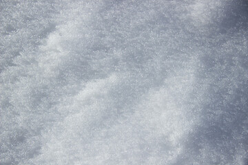 The texture of the snow is natural.
