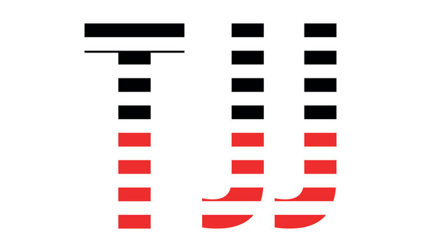 TJJ three initial letter iconic line negative space minimal logo design vector template. monogram, abstract, wordmark, business, typography, minimalist, brand, company, flat, modern, unique, simple