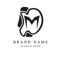 Abstract letter DM logo, icon design template. Corporate, company, logotype., Modern and elegant style M logo design