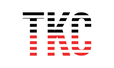 TKC three initial letter iconic line negative space minimal logo design vector template. monogram, abstract, wordmark, business, typography, minimalist, brand, company, flat, modern, unique, simple