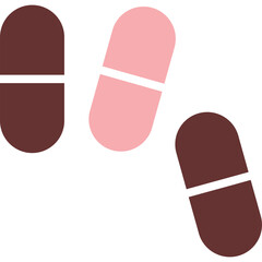 Capsule Vector Glyph Two Color Icon