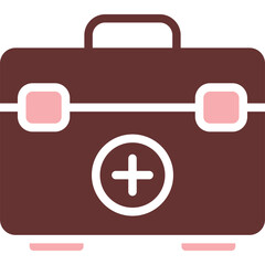 Obraz premium First Aid Kit Vector Glyph Two Color Icon