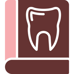 Book Vector Glyph Two Color Icon