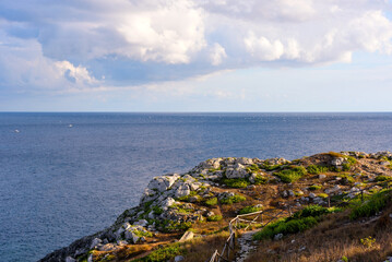 the coast of Santa Maria di Leuca Puglia Italy
