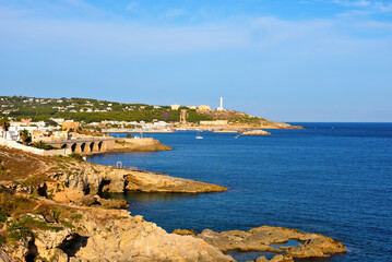 the coast of Santa Maria di Leuca Puglia Italy