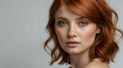 portrait of red headed woman 