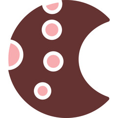 moon glyph icon