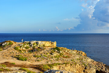 the coast of Santa Maria di Leuca Puglia Italy