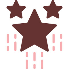 Star Vector Glyph Two Color Icon