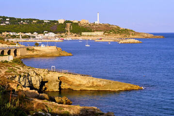 the coast of Santa Maria di Leuca Puglia Italy