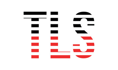 TLS three initial letter iconic line negative space minimal logo design vector template. monogram, abstract, wordmark, business, typography, minimalist, brand, company, flat, modern, unique, simple