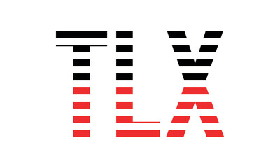 TLX three initial letter iconic line negative space minimal logo design vector template. monogram, abstract, wordmark, business, typography, minimalist, brand, company, flat, modern, unique, simple