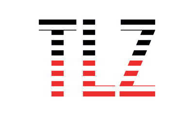 TLZ three initial letter iconic line negative space minimal logo design vector template. monogram, abstract, wordmark, business, typography, minimalist, brand, company, flat, modern, unique, simple