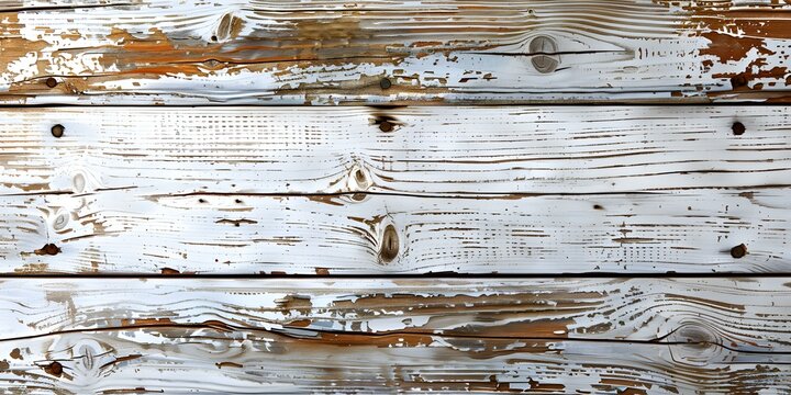 Weathered Wood: Vintage Boards with White Paint, Knots, and Cracks. Concept Weathered Wood, Vintage Boards, White Paint, Knots, Cracks