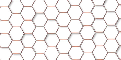 	
Abstract background with hexagon and white Hexagonal Background. Luxury White Pattern. Vector Illustration. 3D Futuristic abstract honeycomb mosaic white background. geometric mesh cell texture.