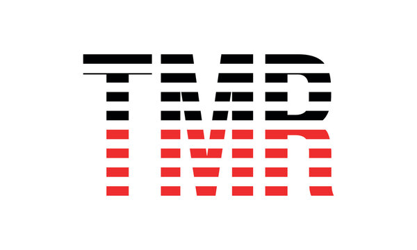 TMR three initial letter iconic line negative space minimal logo design vector template. monogram, abstract, wordmark, business, typography, minimalist, brand, company, flat, modern, unique, simple