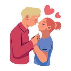 couple kissing romance