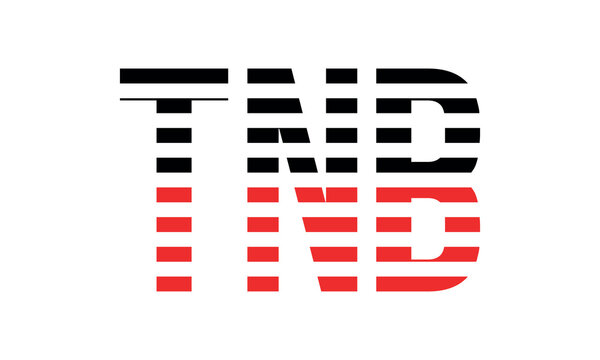 TNB three initial letter iconic line negative space minimal logo design vector template. monogram, abstract, wordmark, business, typography, minimalist, brand, company, flat, modern, unique, simple