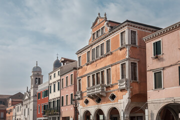 Fototapeta na wymiar Main street, Chioggia, Italy