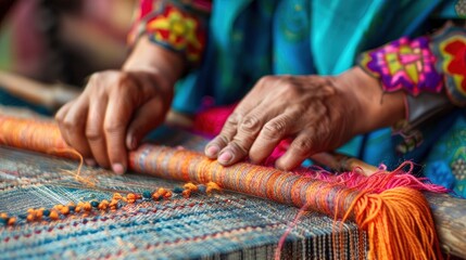 The importance of preserving traditional handmade crafts in a world increasingly dominated by mass production and technology. - obrazy, fototapety, plakaty