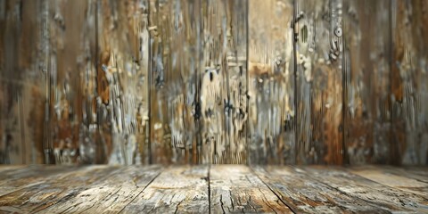 Fototapeta premium Vintage wooden paneling creates a textured and rustic backdrop design element. Concept Backdrop Design, Textured Paneling, Vintage Look, Rustic Element, Wooden Décor