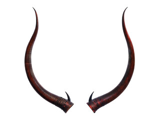 A pair of horns that realistically resemble those of the devil - obrazy, fototapety, plakaty