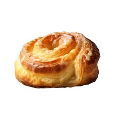 Fototapeta premium A Danish pastry isolated on transparent background, png