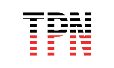 TPN three initial letter iconic line negative space minimal logo design vector template. monogram, abstract, wordmark, business, typography, minimalist, brand, company, flat, modern, unique, simple