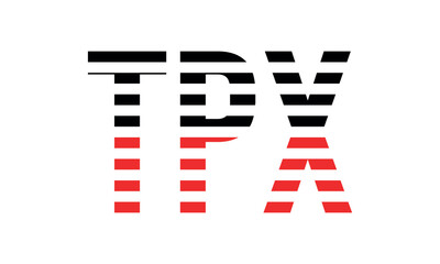 TPX three initial letter iconic line negative space minimal logo design vector template. monogram, abstract, wordmark, business, typography, minimalist, brand, company, flat, modern, unique, simple