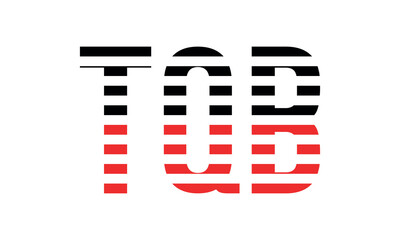 TQB three initial letter iconic line negative space minimal logo design vector template. monogram, abstract, wordmark, business, typography, minimalist, brand, company, flat, modern, unique, simple