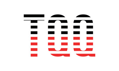 TQQ three initial letter iconic line negative space minimal logo design vector template. monogram, abstract, wordmark, business, typography, minimalist, brand, company, flat, modern, unique, simple