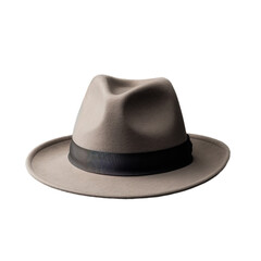 Fototapeta na wymiar A fedora hat isolated on transparent background, png