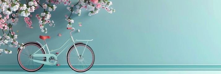 World Bicycle Day Concept. World Bicycle Day Poster. Healthy lifestyle concept. World Bicycle Day background. Copy space. Ridding bike. World Bicycle Day celebration. banner, poster, background. - obrazy, fototapety, plakaty